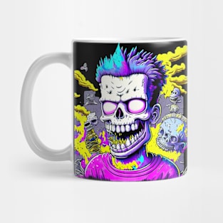 "Psychedelic Haunts: Unique and Colorful Halloween Horrors" Mug